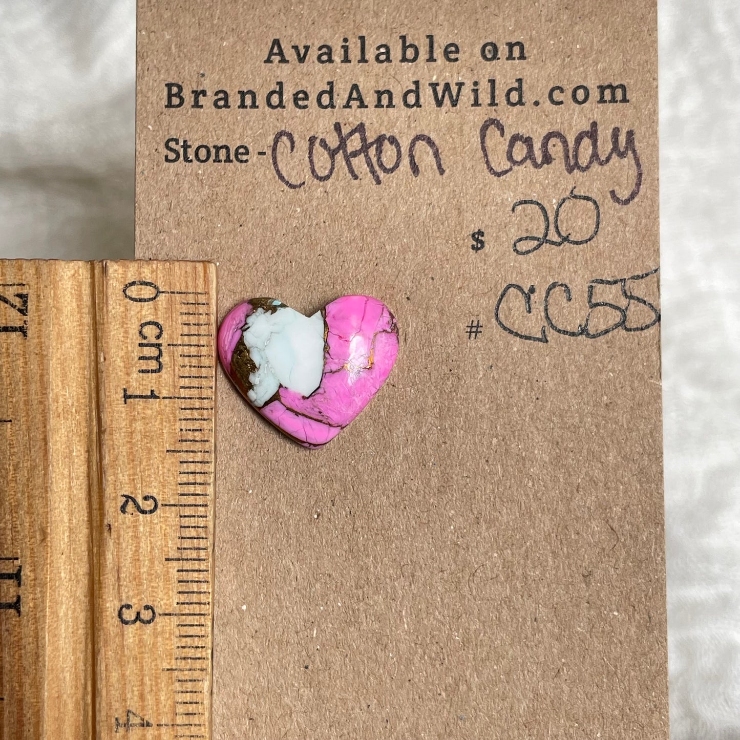 Cotton Candy Cabochon - CC55 DC37B7EC-ADF4-4B40-81CE-0922F2436C9F Brandedandwild.com
