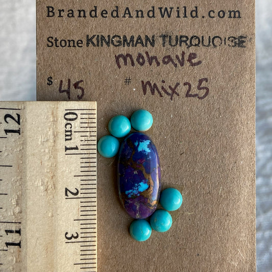 Kingman / Mohave Cabochon - Mix25