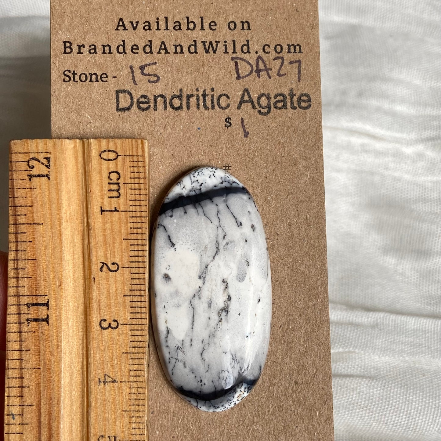 Dendritic Agate Cabochon - DA27 DC4D8CCC-2708-4D76-A948-F1D0AB6EA531 Brandedandwild.com