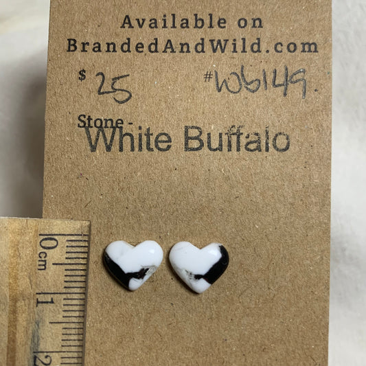White Buffalo Cabochon - WB149 DC68B2F8-0C06-435B-AB36-320C693938D2 Brandedandwild.com