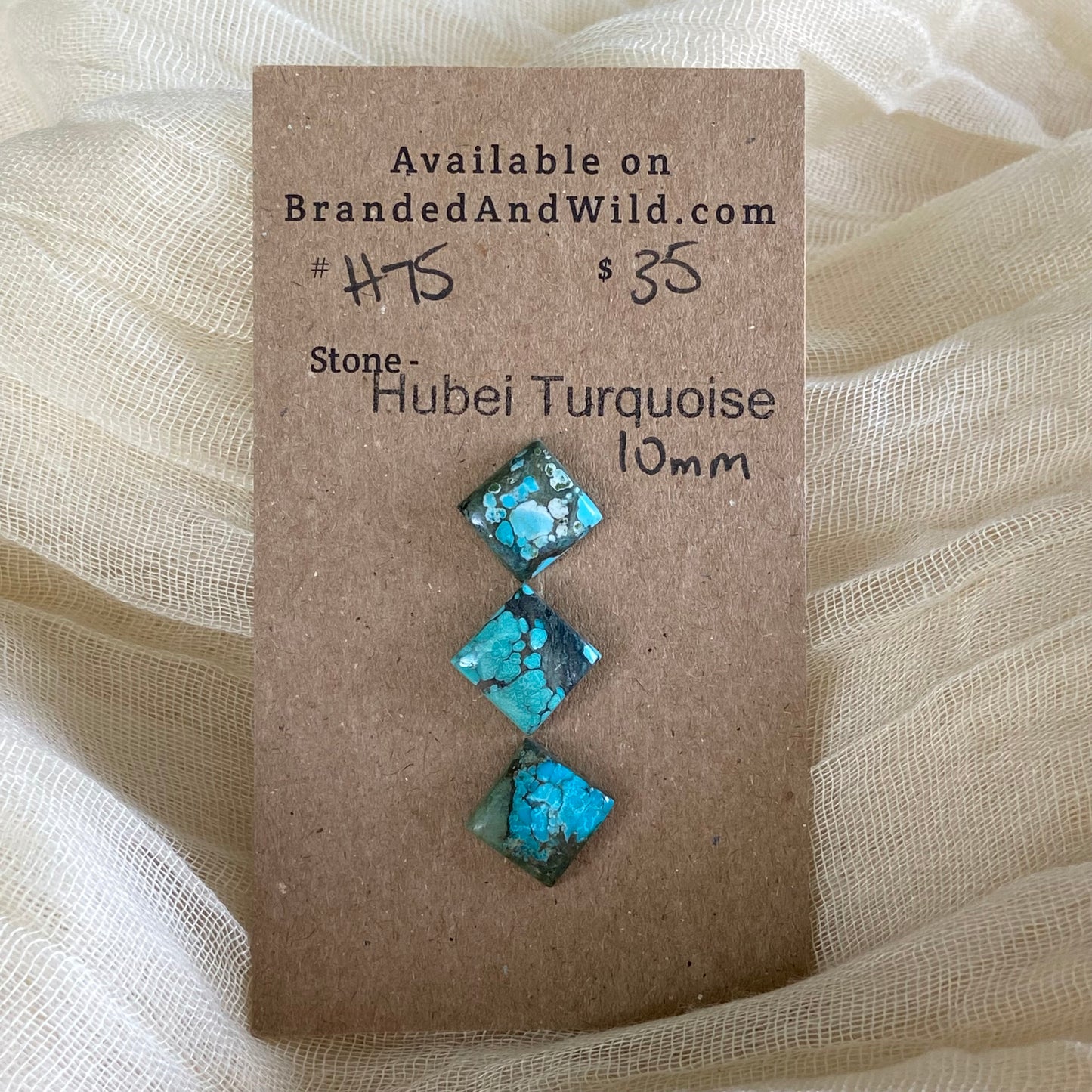 Hubei Turquoise Cabochon - H75 DC854759-22D3-4A0E-BD55-210EBC500F0F Brandedandwild.com