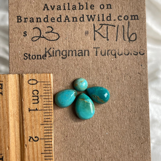 Kingman Turquoise Cabochon - KT116 DC8C5AB0-1711-4056-8CA7-40763E90C04C Brandedandwild.com