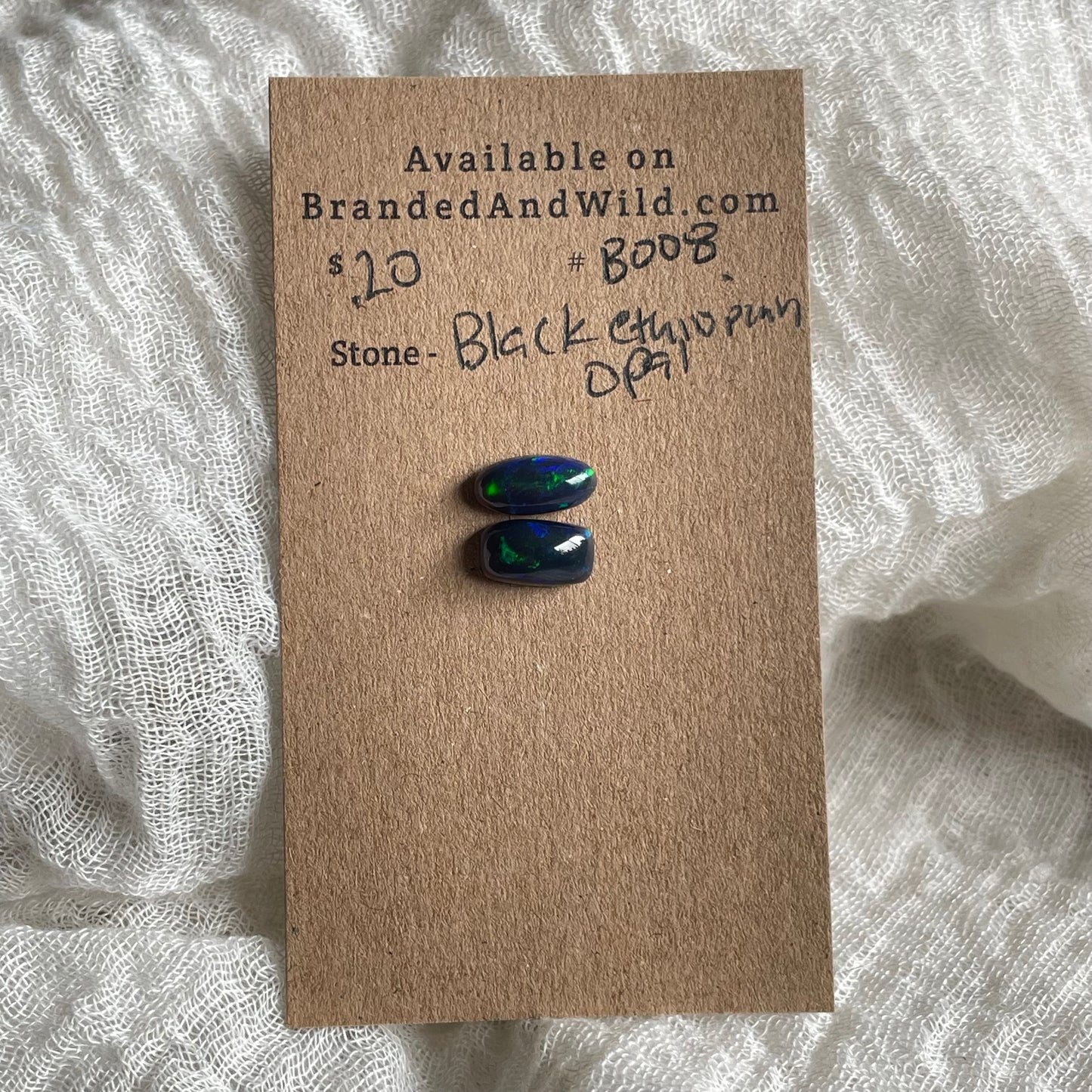 Black Opal - Cabochon - B08 DC9DF7DA-3BB5-474F-A2B8-C5B42557EC6D Brandedandwild.com