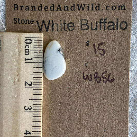 White Buffalo Cabochon - WB56