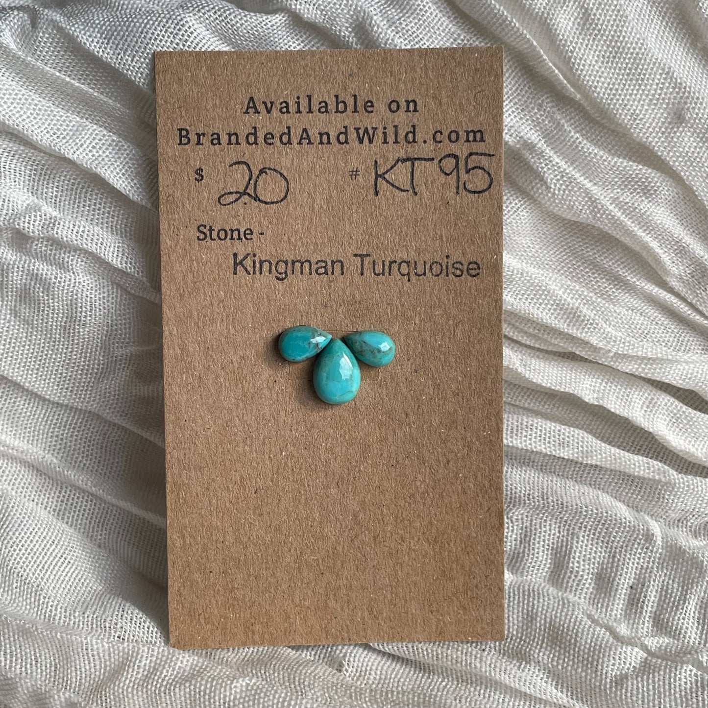 Kingman Turquoise Cabochon - KT95 DCB8DACE-3090-4500-B661-C7911833559C Brandedandwild.com
