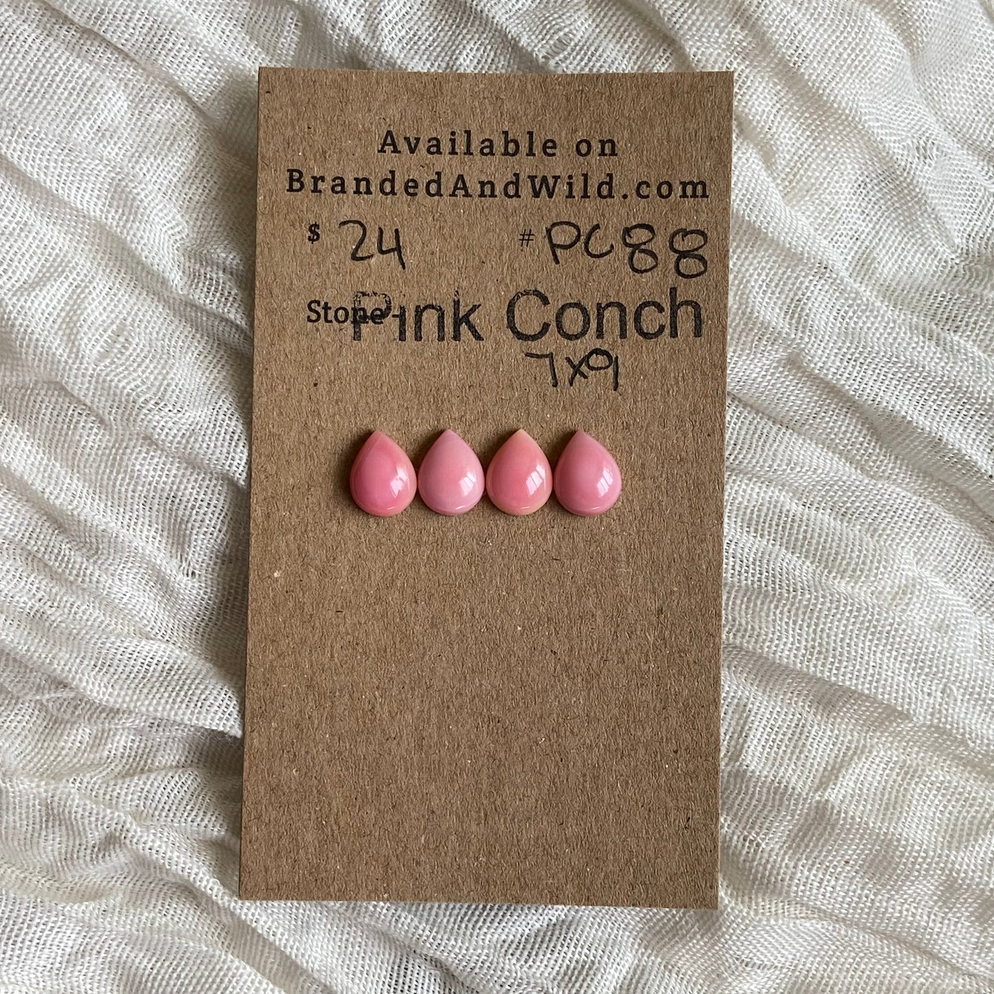 Pink Conch Cabochon - PC88