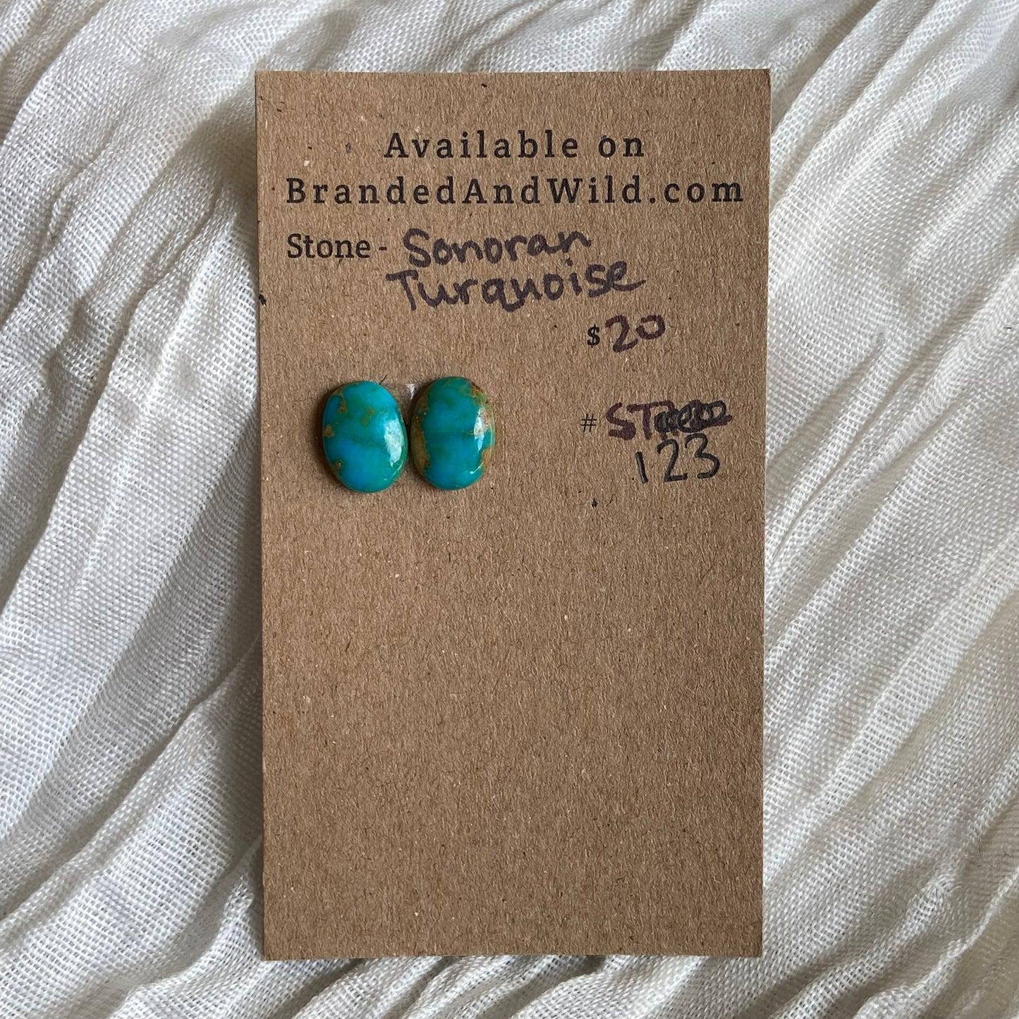 Sonoran Turquoise Cabochon - ST123 DCD4D487-8D76-4144-86C2-520612CDB9EA Brandedandwild.com