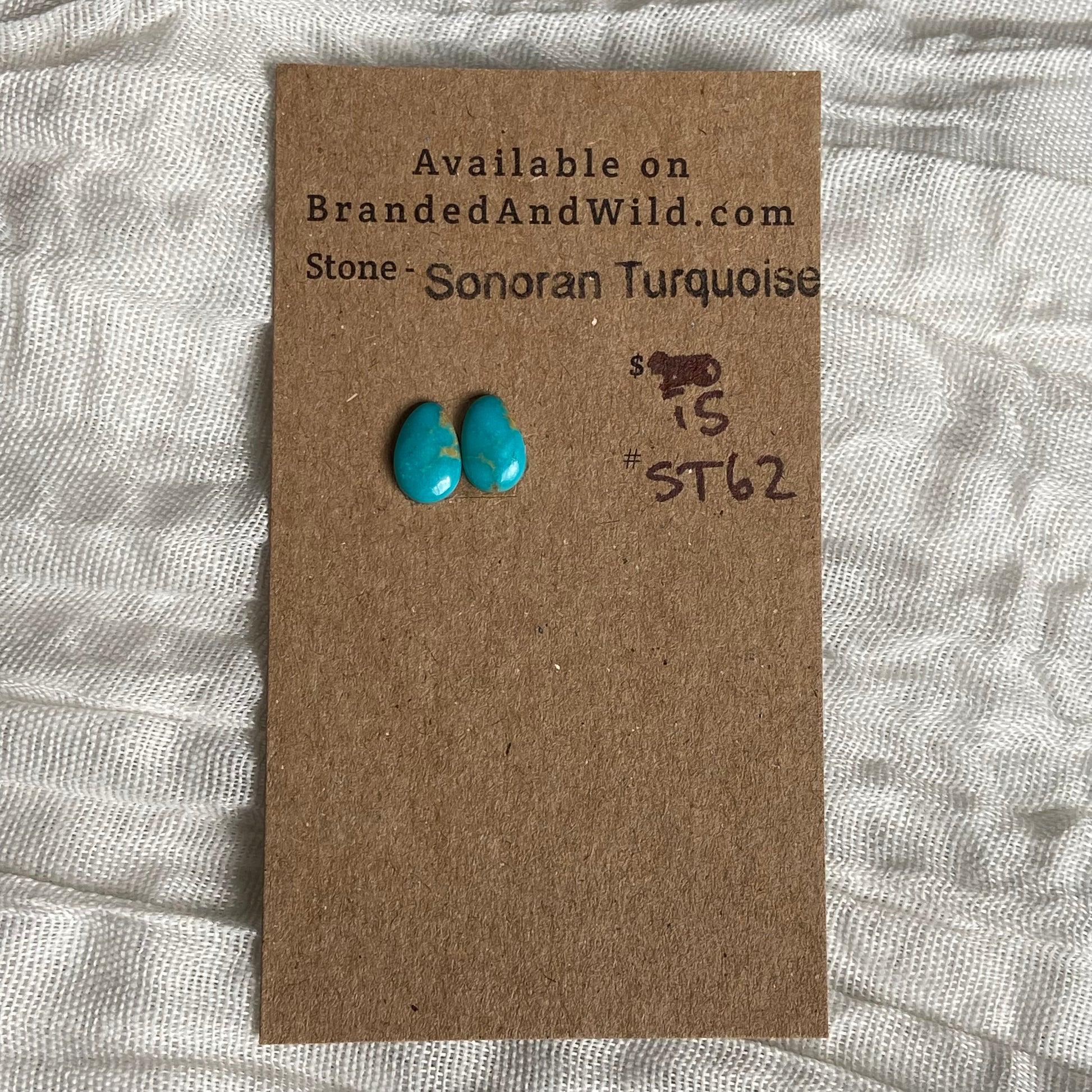 Sonoran Turquoise Cabochon - ST62 DCE78F2E-EE08-44E4-AC1F-134F8DDDCD70 Brandedandwild.com
