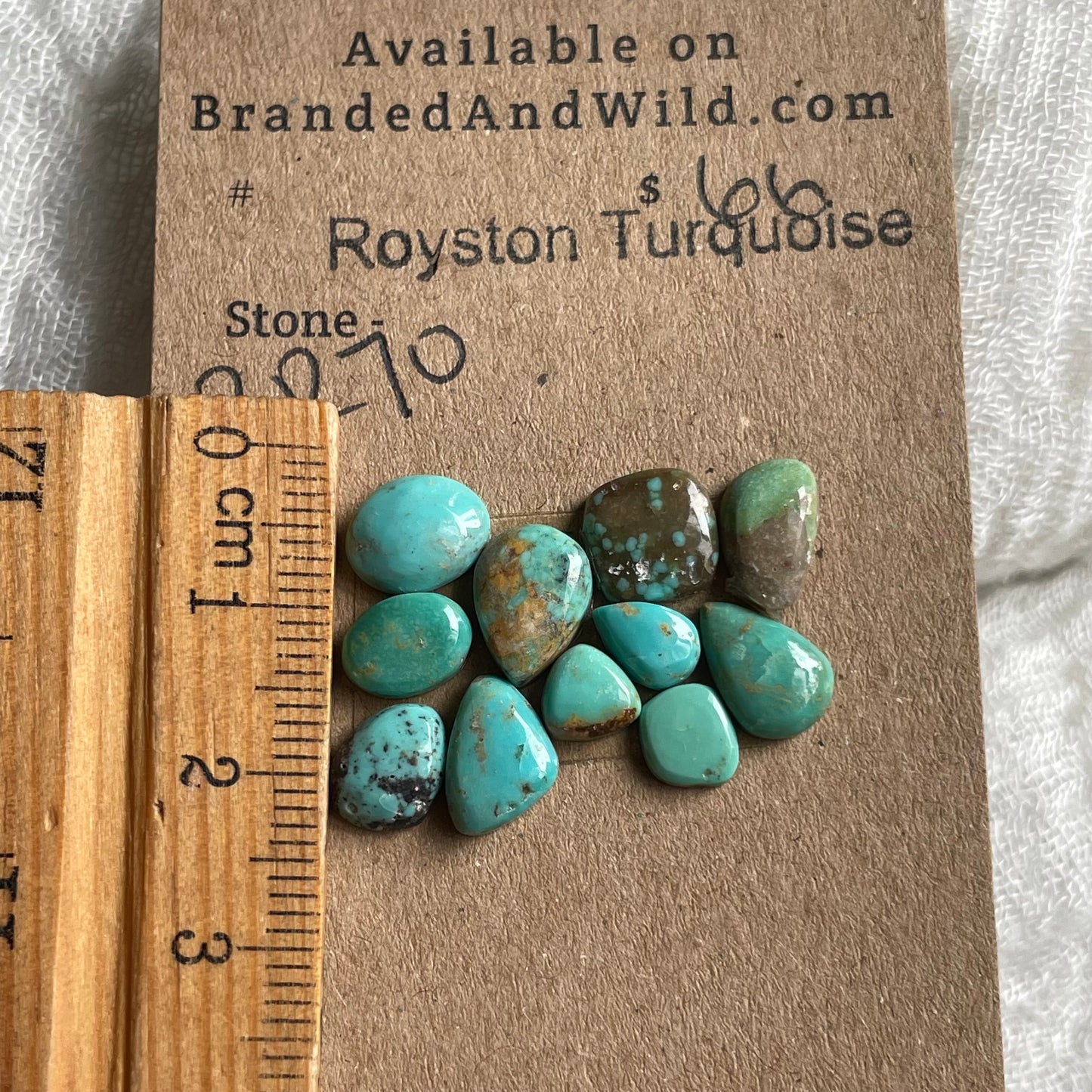Royston Turquoise Cabochon - RR70 DCE7C1A9-CE76-4688-9040-F5EC2CE6FB14 Brandedandwild.com