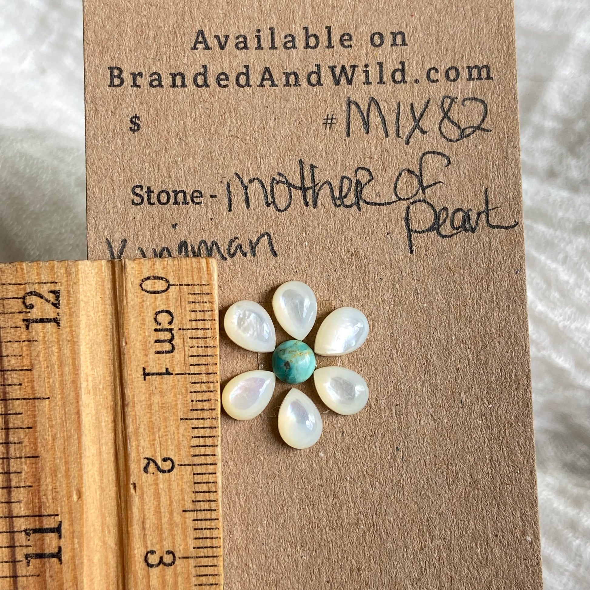 Mother of Pearl / Kingman Cabochon - Mix82 DCF49000-333F-43B5-8EA3-82EF6B7B85C4 Brandedandwild.com
