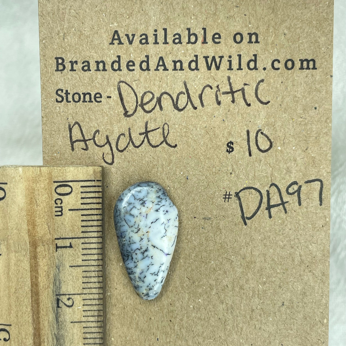 Dendritic Agate Cabochon - DA97 DD37014D-40E4-42AA-A3DD-5C668EE4CBC4 Brandedandwild.com