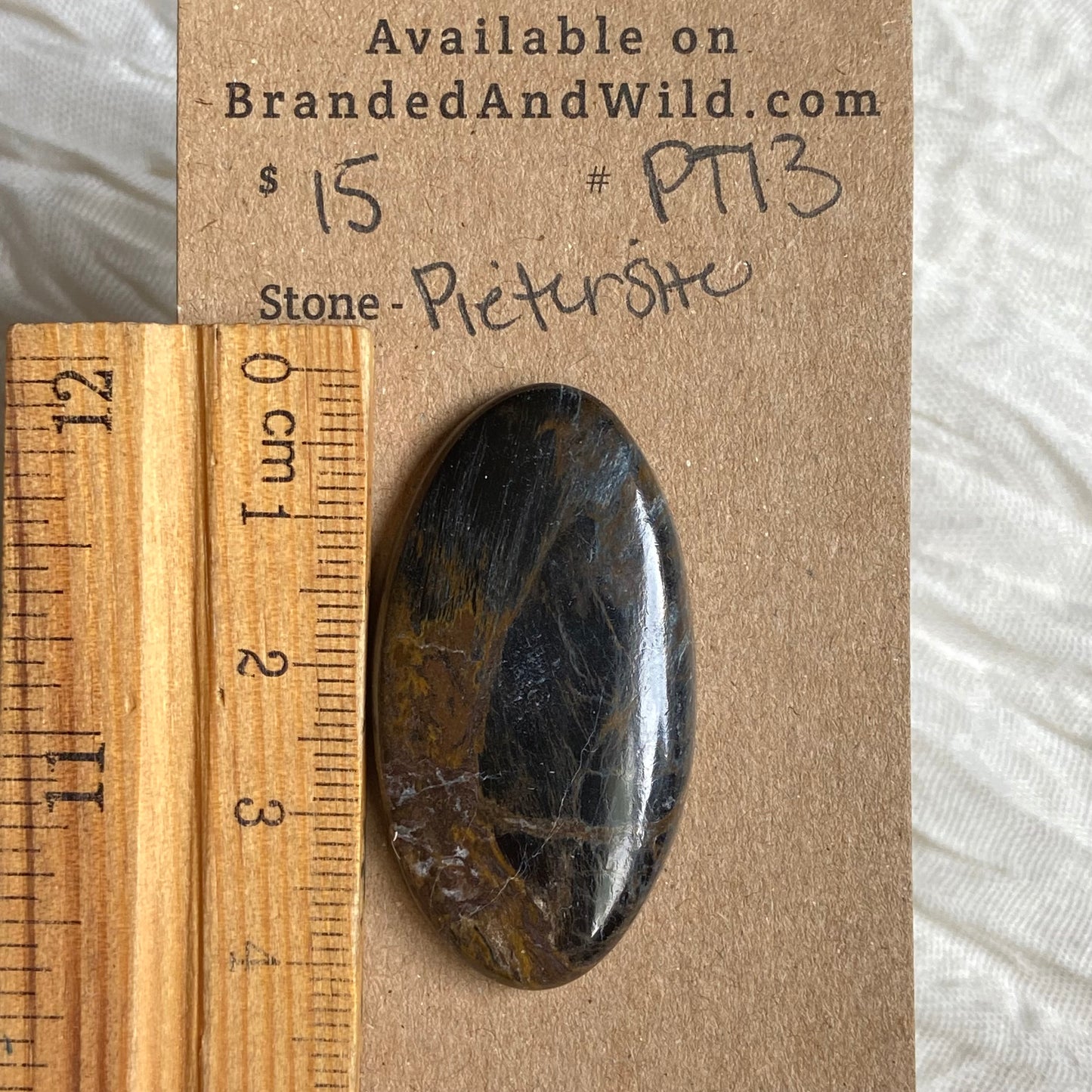 Pietersite Cabochon - PT13 DD63DC34-1AF3-4658-B6AA-A9AD53AB7204 Brandedandwild.com
