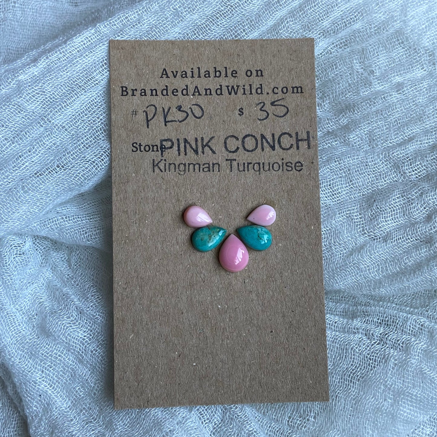 Pink Conch / Oyster Shell Cabochon - PK30
