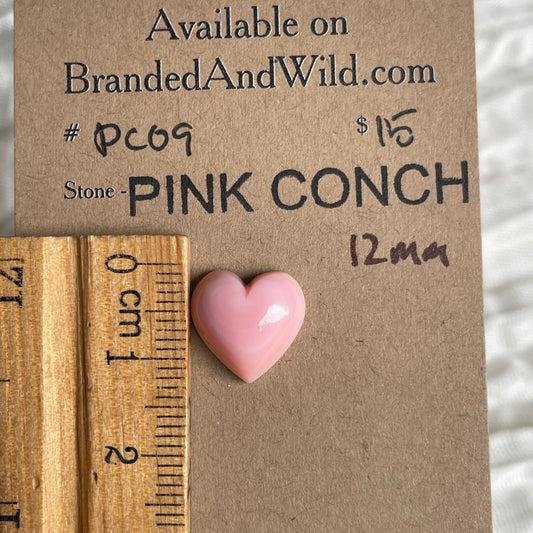 Pink Conch Cabochon - PC09 DD85B6D0-3977-4FCE-A23F-E9EFCE09C49D Brandedandwild.com