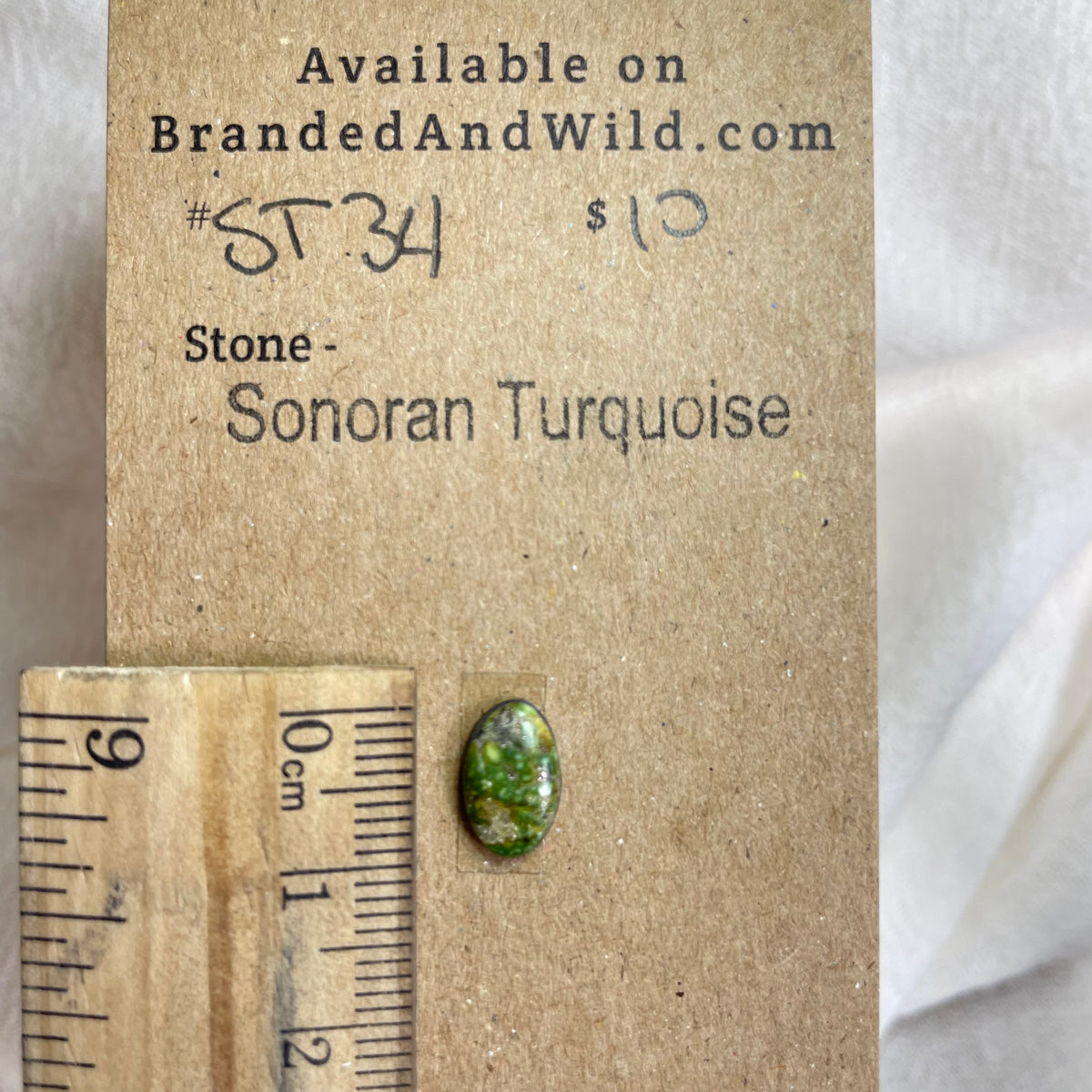 Sonoran Turquoise Cabochon - ST34 DDB709FA-3221-4024-A5ED-EEE023D62DC2 Brandedandwild.com
