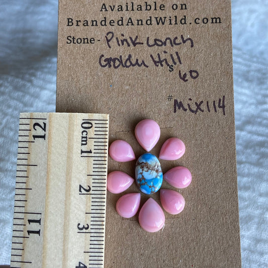 Pink Conch Cabochon - Mix114