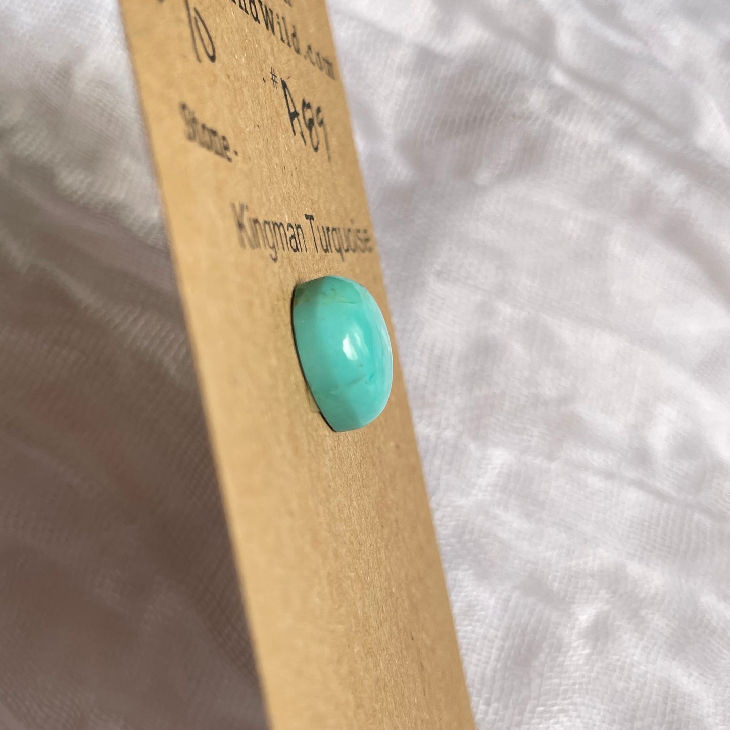 Kingman Turquoise Cabochon - KT89 DDDD709D-E7BB-4D10-AFFC-568AEF906796 Brandedandwild.com
