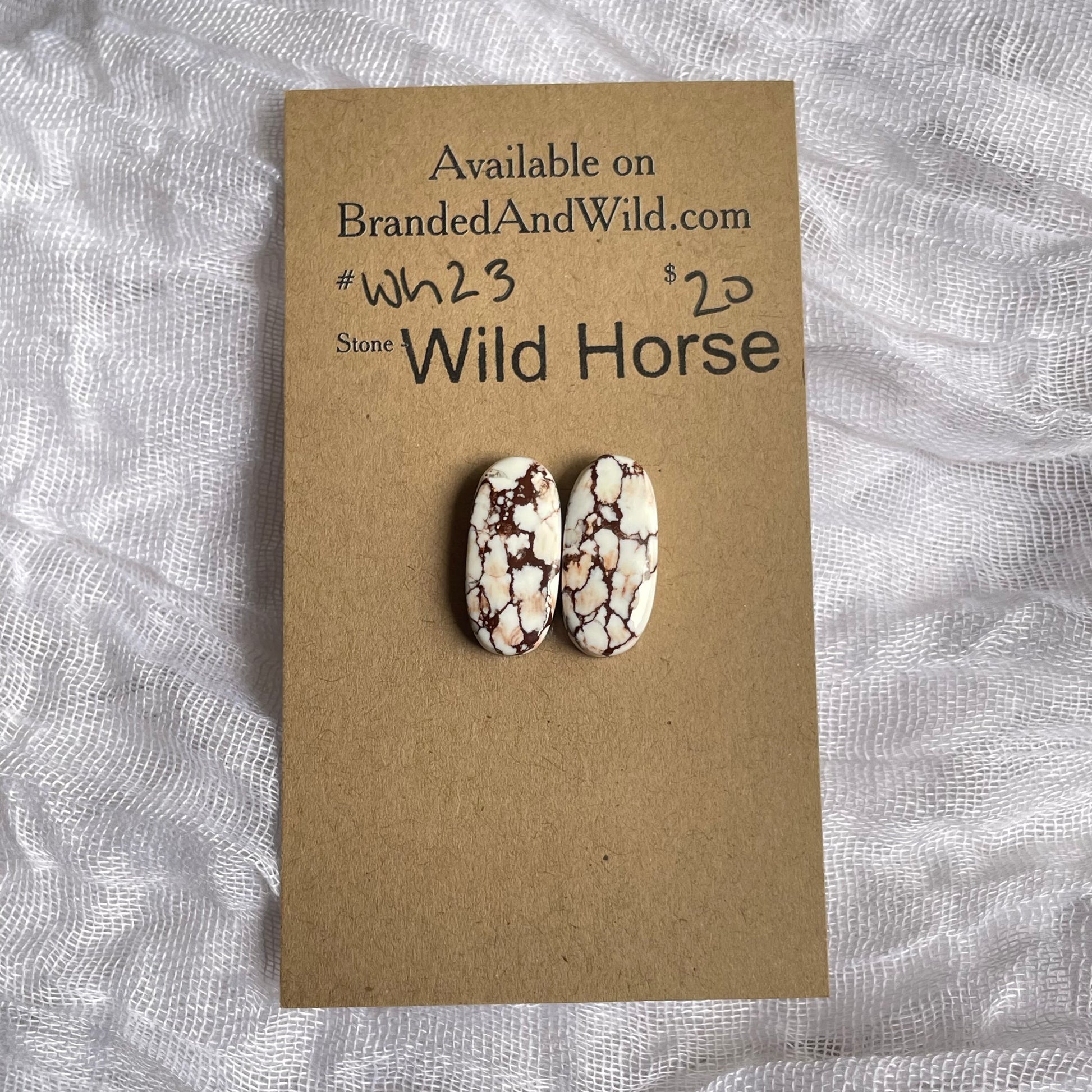 Wild Horse Cabochon - WH23 DDE24E5A-8842-4EFD-AB01-C1A7F4B35CDF Brandedandwild.com