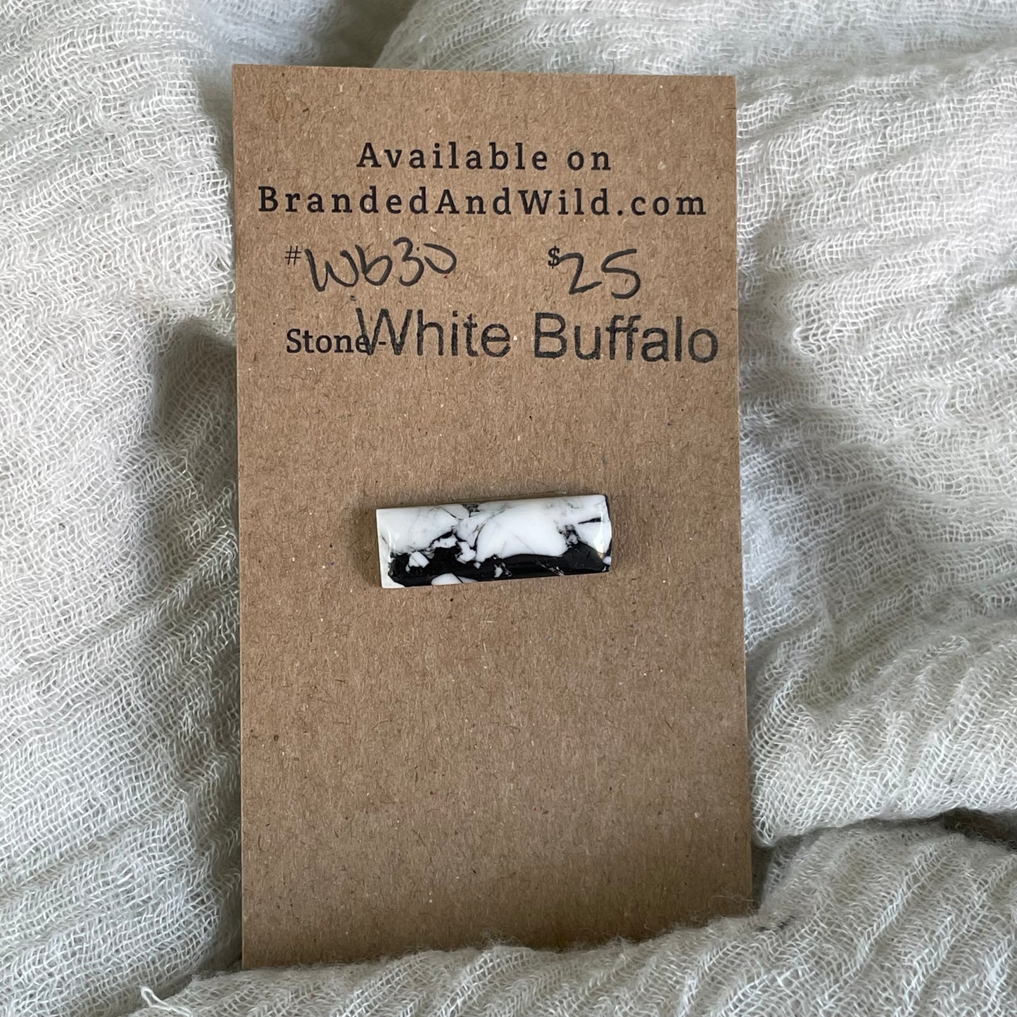 White Buffalo Cabochon - WB30