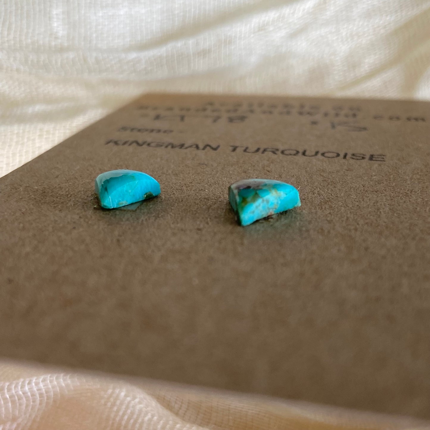 Kingman Turquoise Cabochon - KT78 DE352736-DA2D-41B0-A400-9F4835274844 Brandedandwild.com
