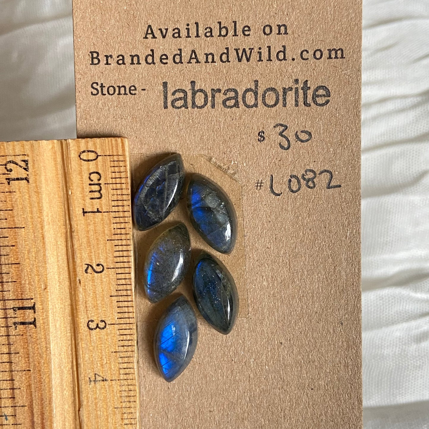 Labradorite Cabochon - L082 DE551754-A139-4D76-8359-1D8BF28CD5A6 Brandedandwild.com