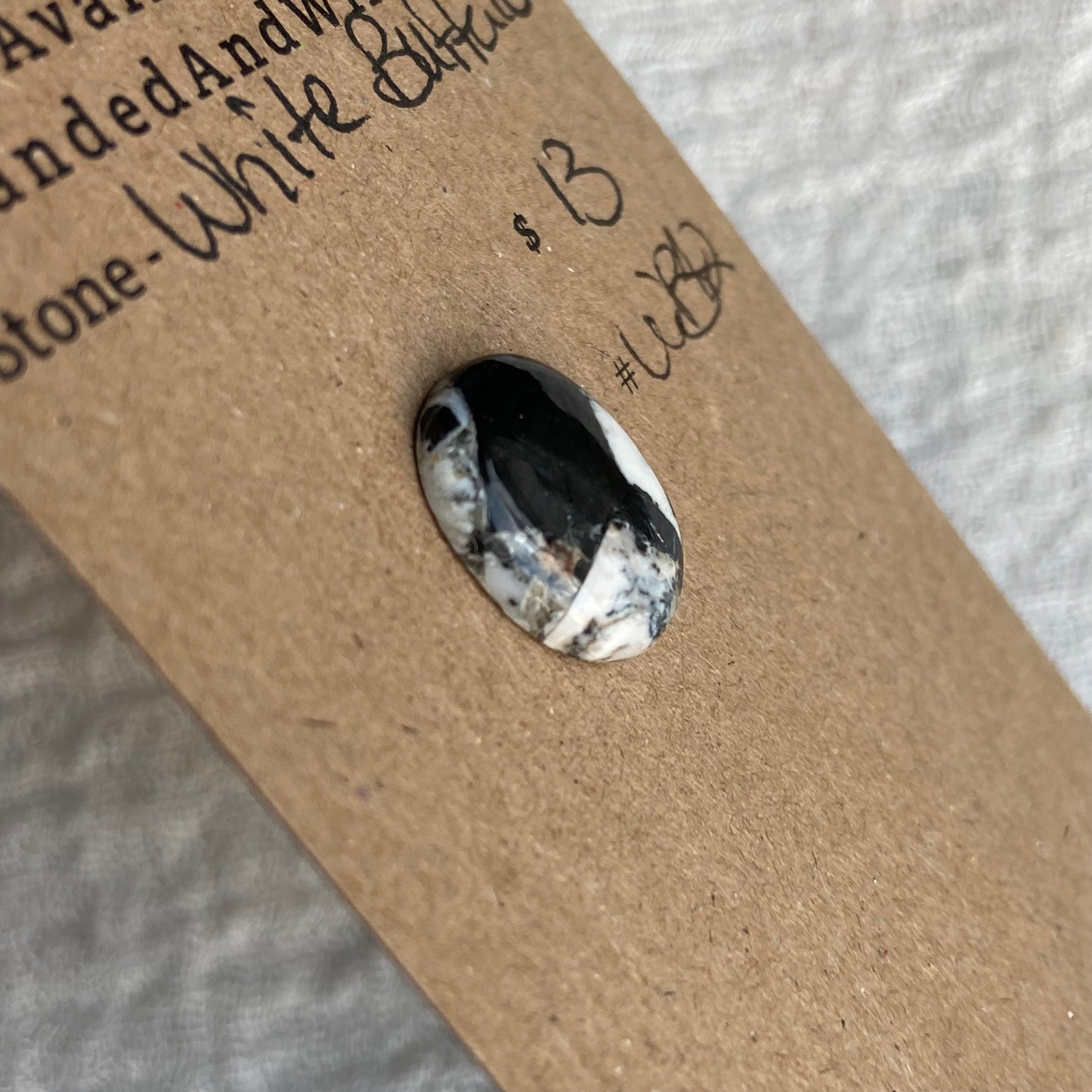 White Buffalo Cabochon - WB42