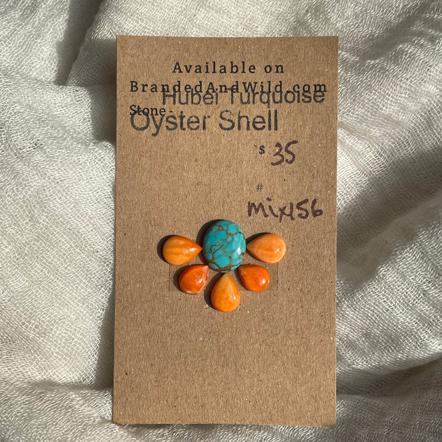 Hubei/Oyster Shell Cabochon - Mix156