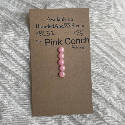 Pink Conch Cabochon - PC32 DE6CDF52-2A98-4D50-916D-266AC5C303E0 Brandedandwild.com