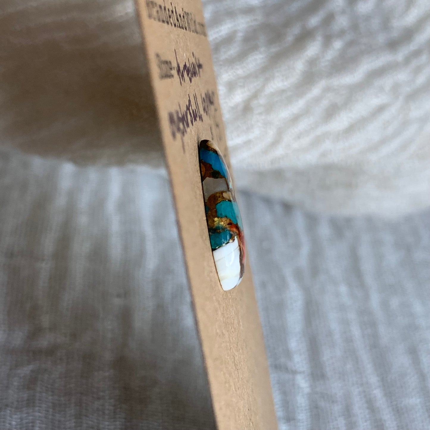 Turquoise, Oystershell, Copper Cabochon - TOC55