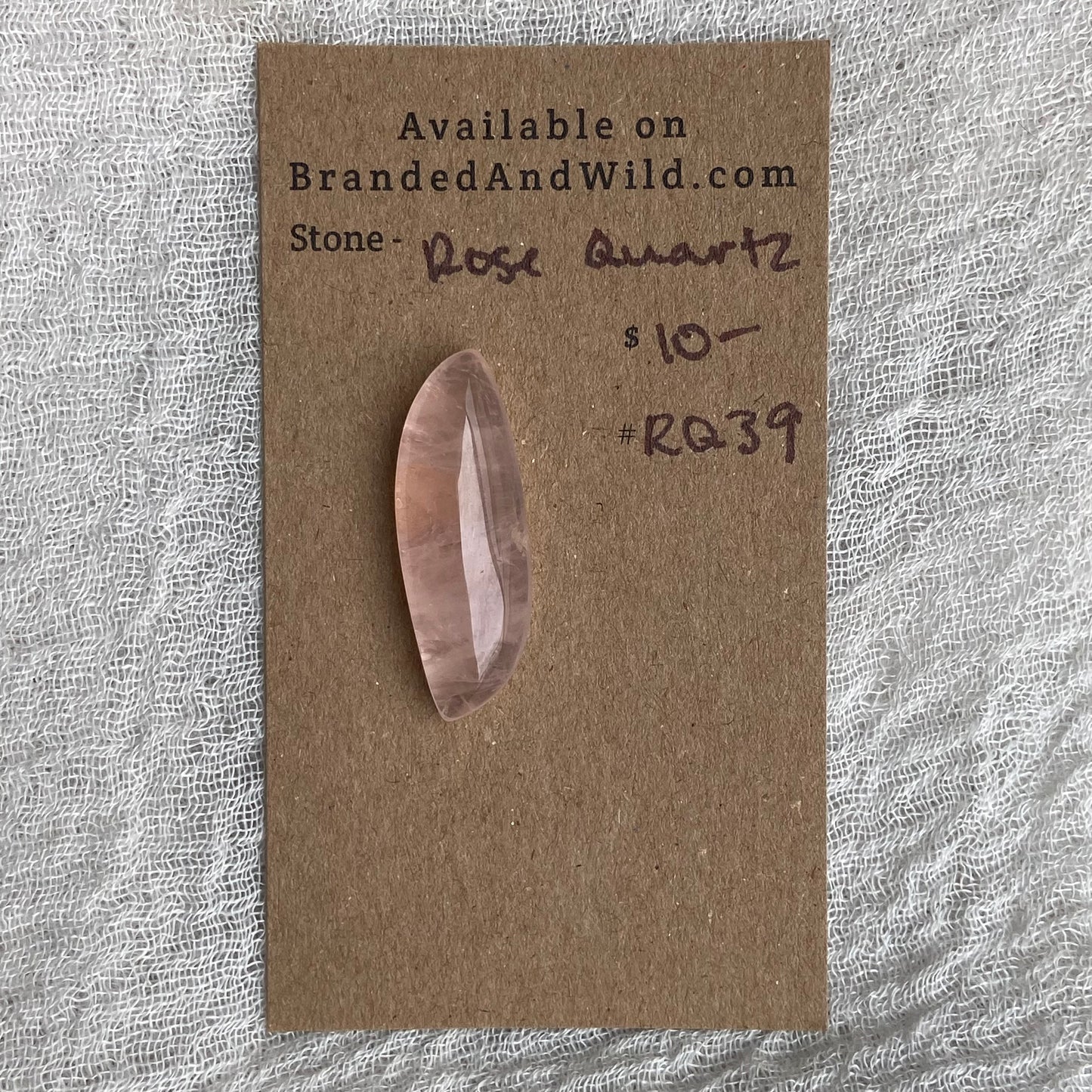 Rose Quartz Cabochon - RQ39