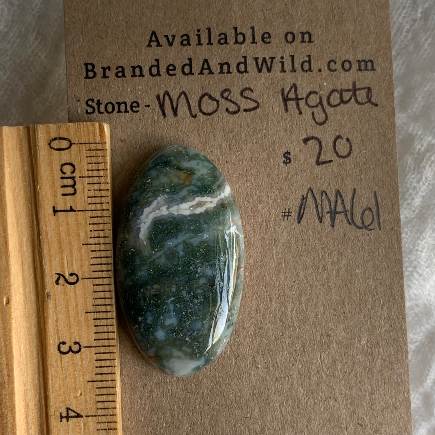Moss Agate Cabochon - MA61