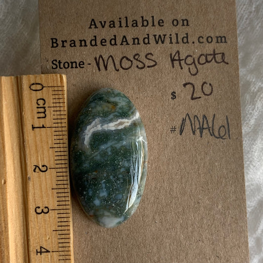 Moss Agate Cabochon - MA61