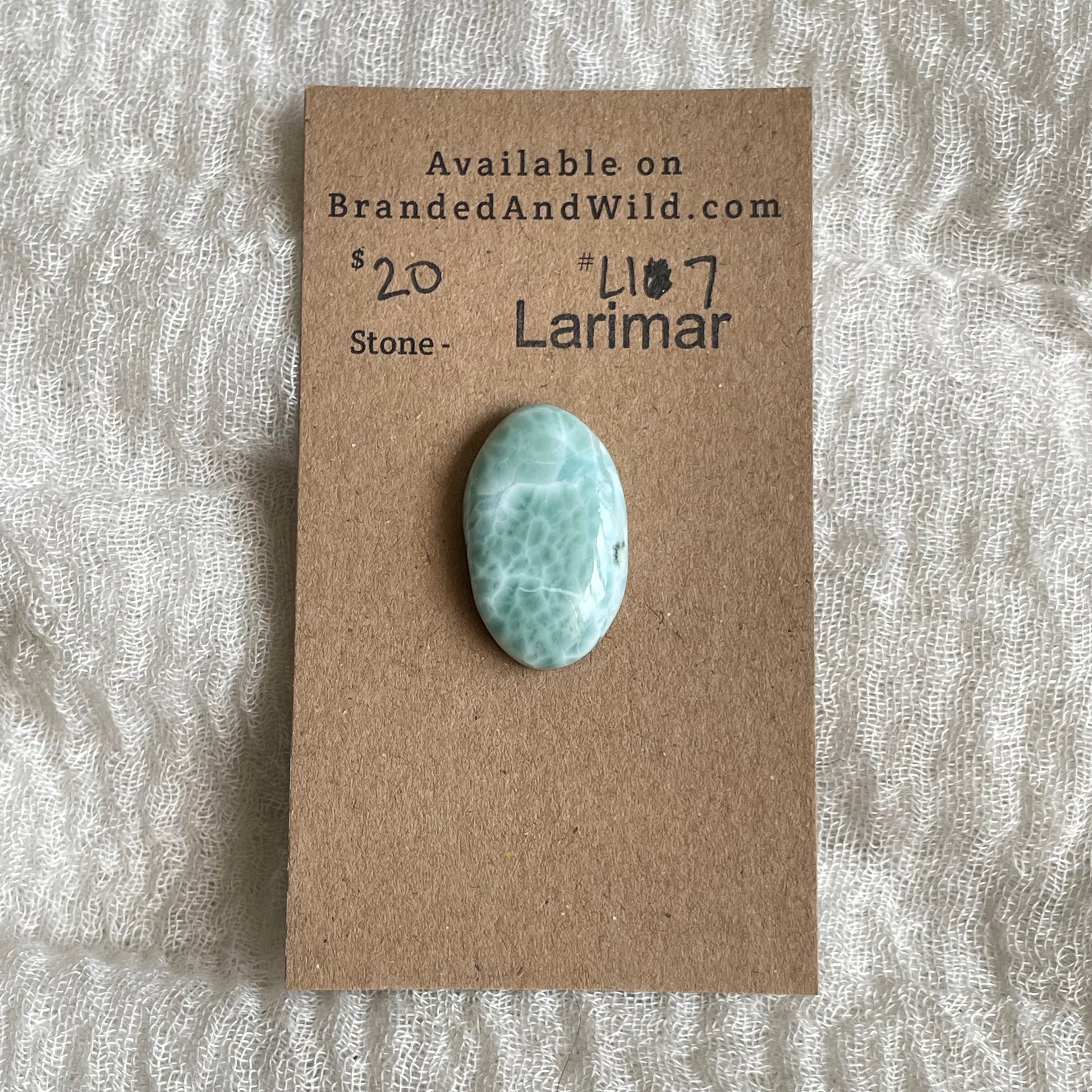 Larimar Cabochon - L17 DE847880-C7DA-4E5E-9BAE-FC515E4BBD48 Brandedandwild.com