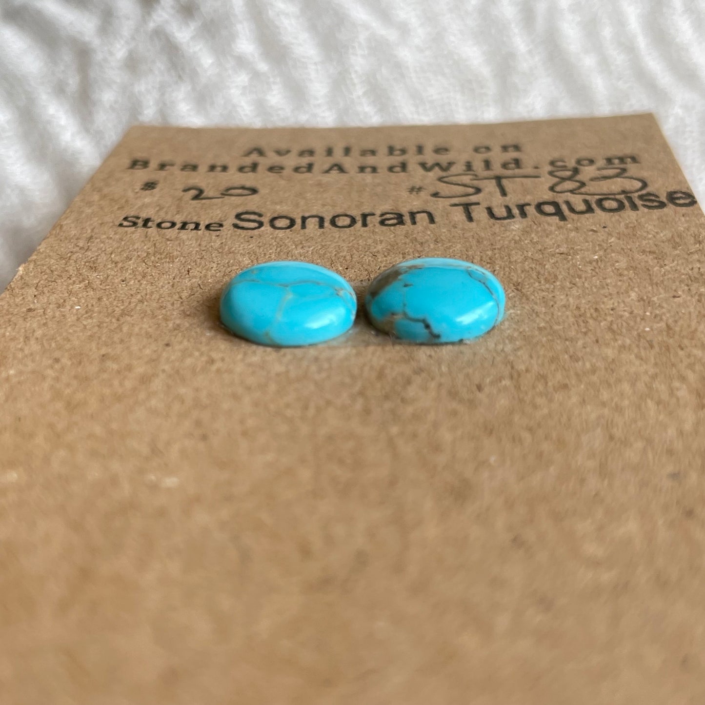 Sonoran Turquoise Cabochon - ST83 DE89D937-BFA0-48DE-BCBF-9E3CA5FFA7DF Brandedandwild.com