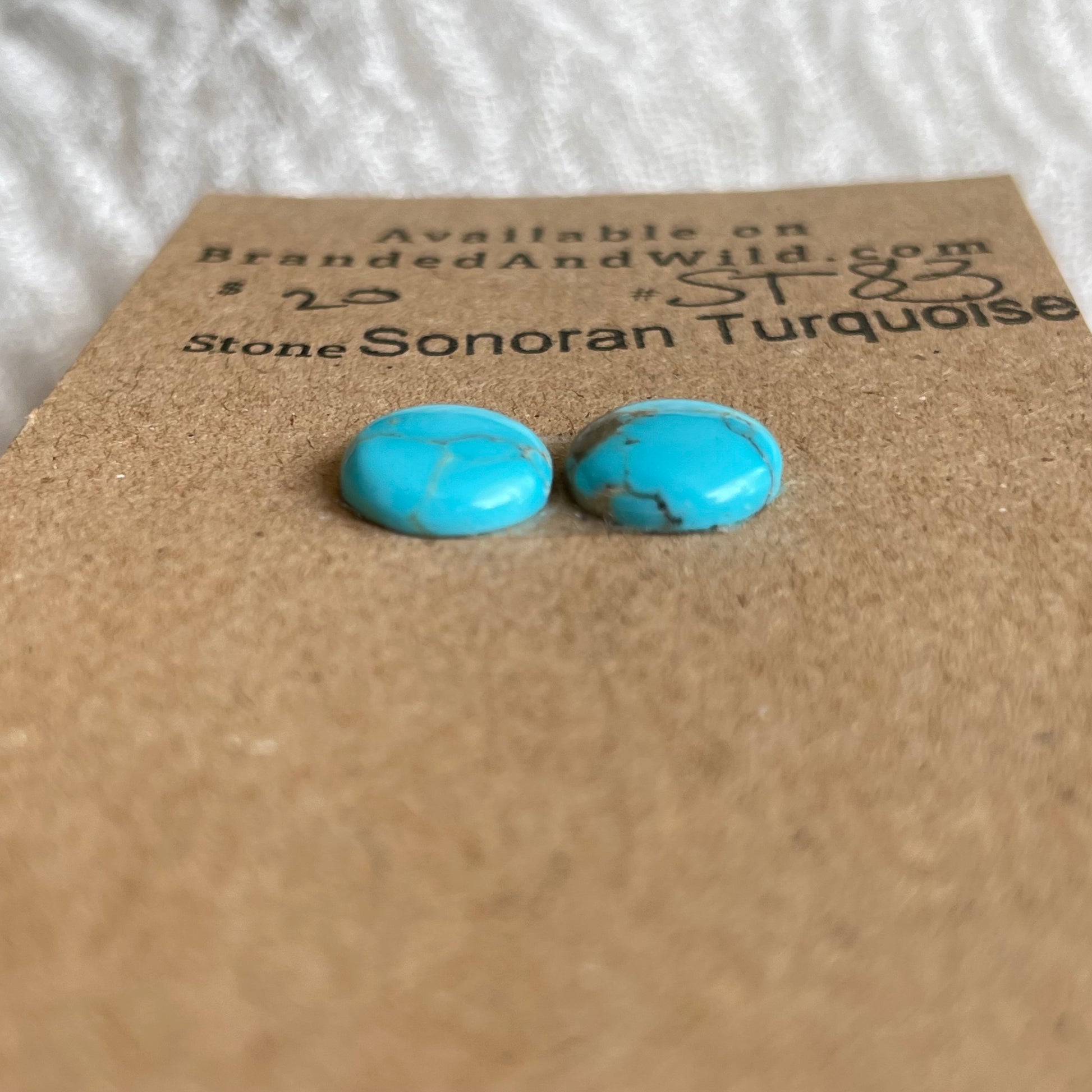 Sonoran Turquoise Cabochon - ST83 DE89D937-BFA0-48DE-BCBF-9E3CA5FFA7DF Brandedandwild.com
