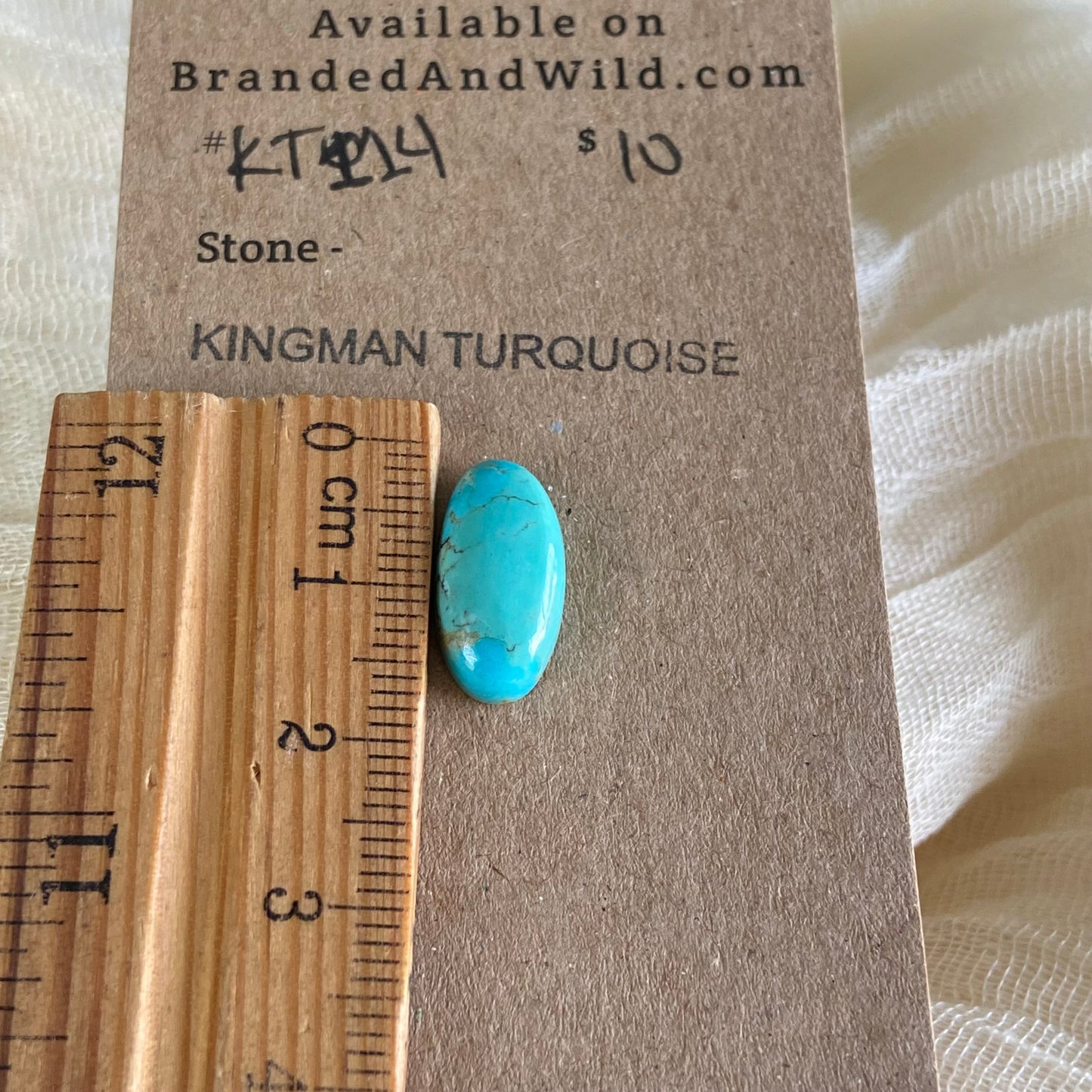 Kingman Turquoise Cabochon - KT114 DE9AAF3B-2D3C-45E7-AB3C-469FC5EDF4F4 Brandedandwild.com