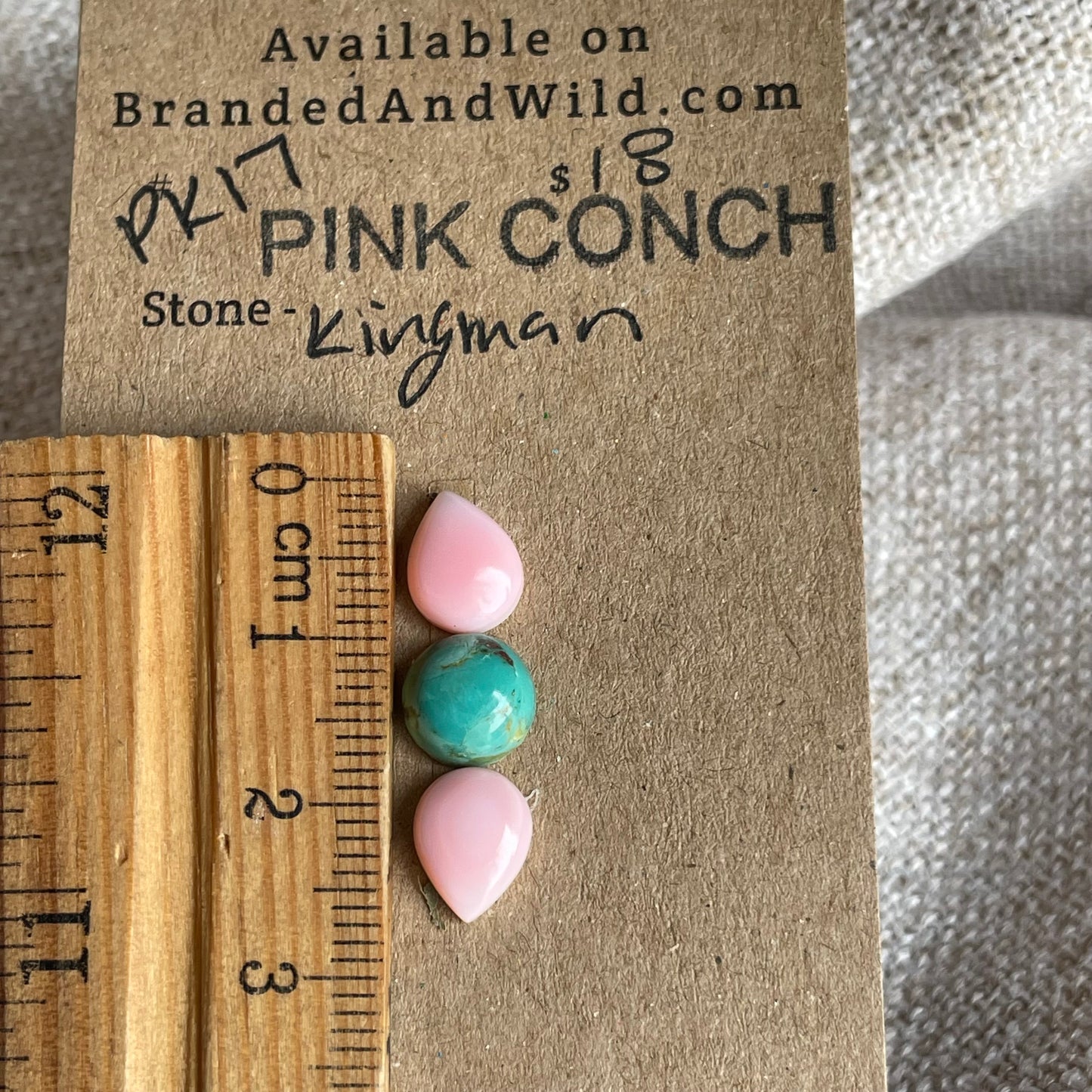 Pink Conch / Kingman Cabochon - PK17