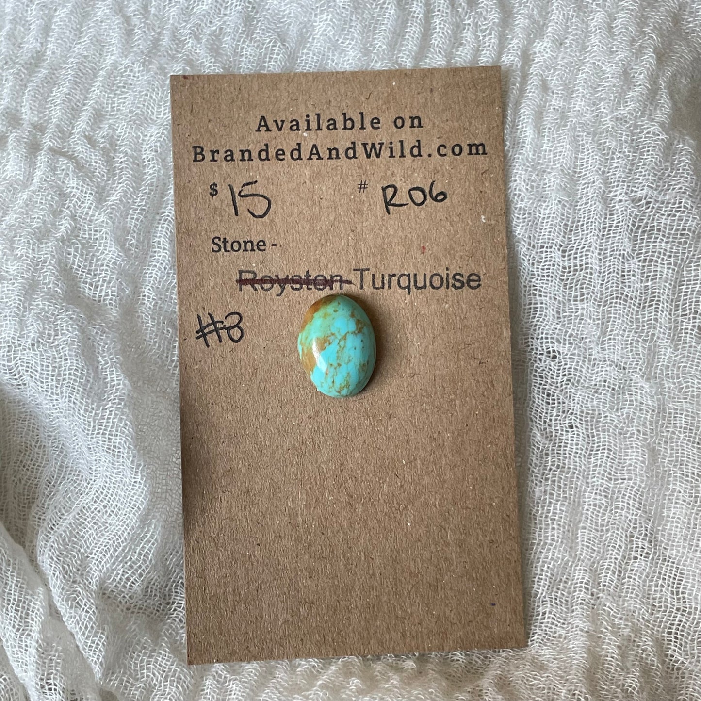 #8 Turquoise Cabochon - R06 DEC8B77B-D519-471C-BDE2-C15E65EB8F10 Brandedandwild.com