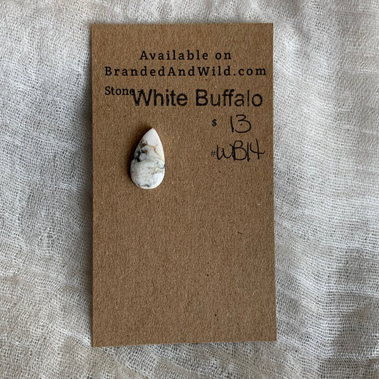 White Buffalo Cabochon - WB14