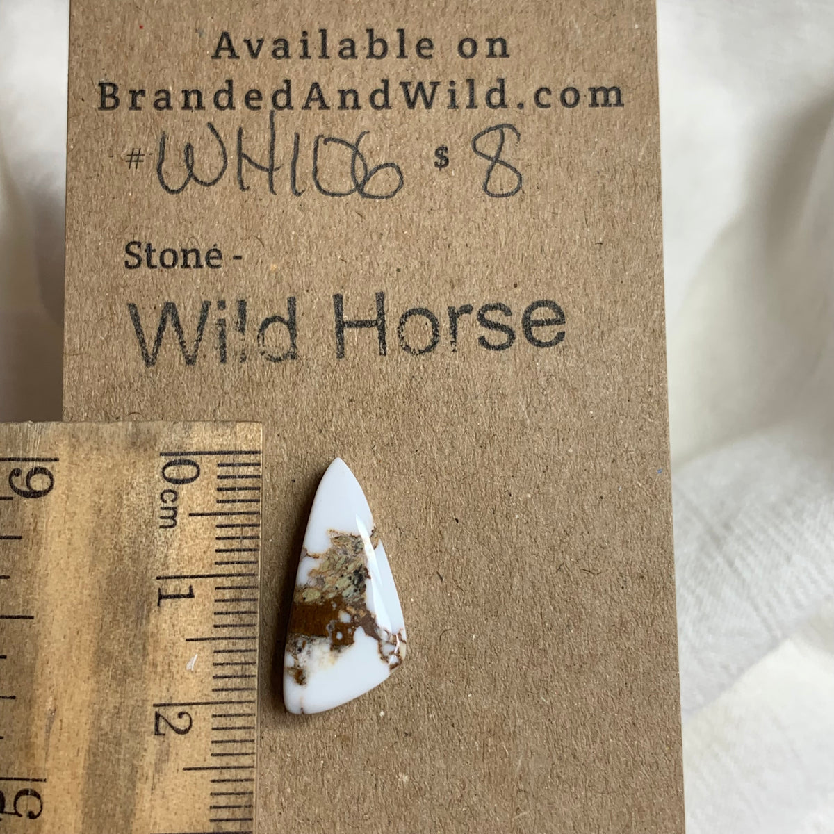 Wild Horse Cabochon - WH106 DEFF74EB-E8A0-4DCE-A649-16EA8E74604B Brandedandwild.com
