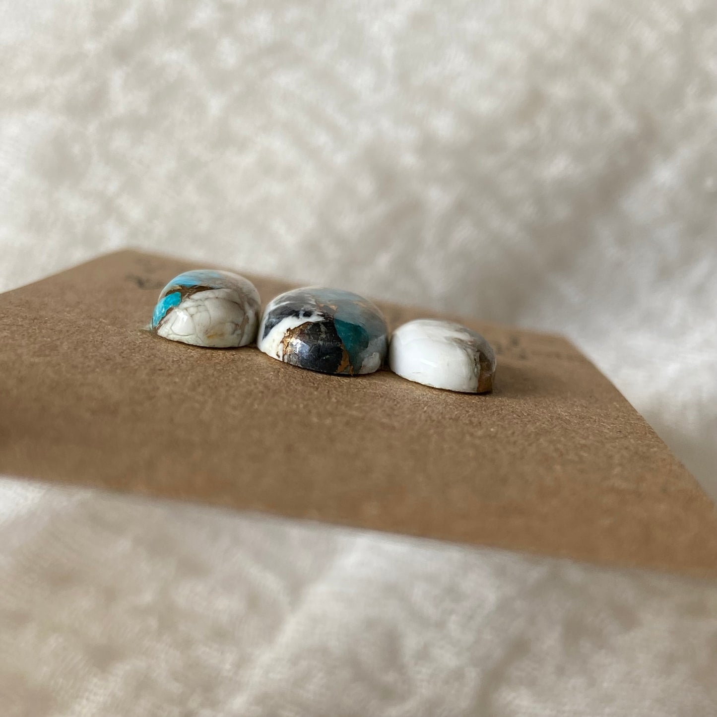Kingman Turquoise, White Buffalo, Copper Cabochon - KWC1 DF076690-C553-4520-A6CA-96A34A909A9C Brandedandwild.com