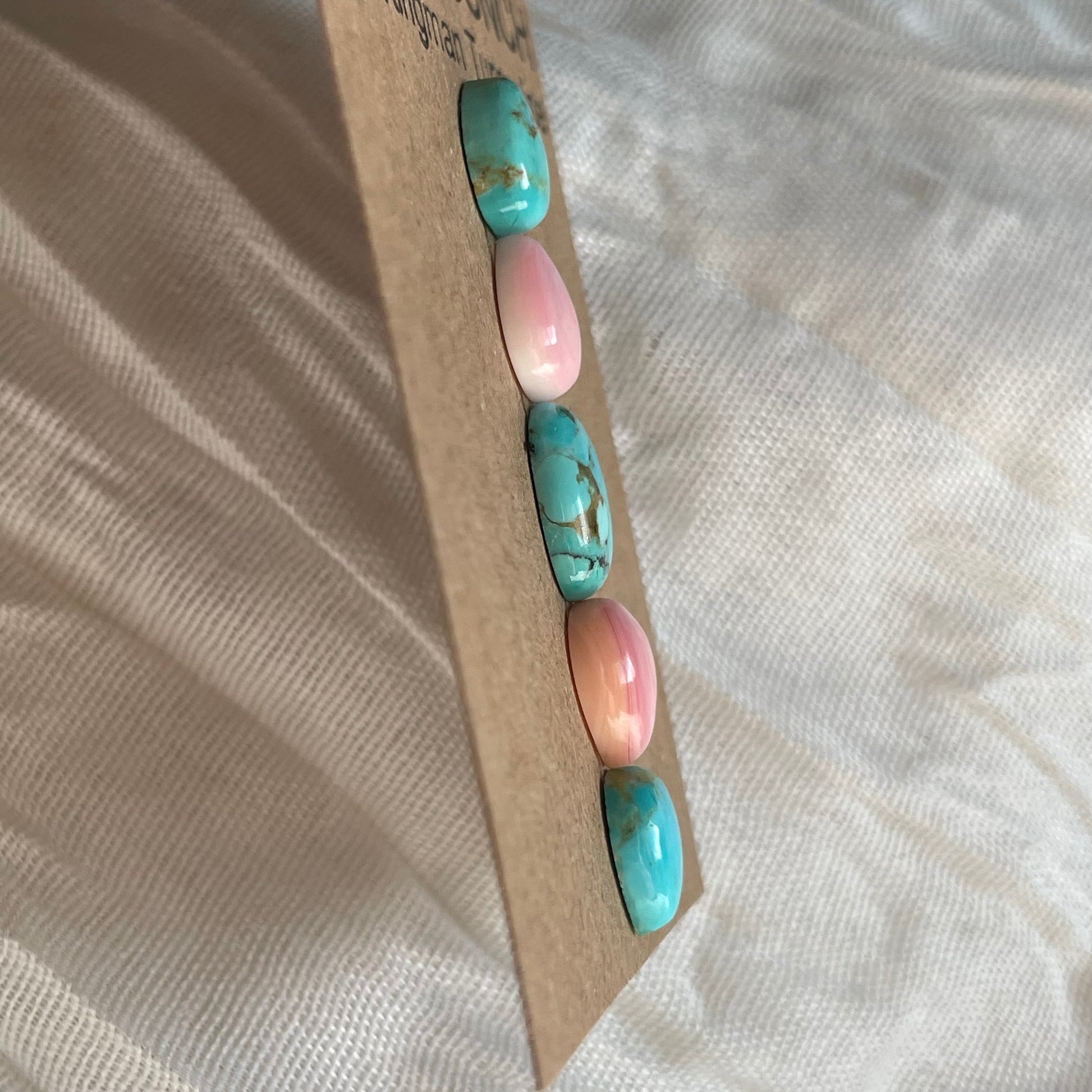 Kingman / Pink Conch Cabochon - MIX59 DF100438-4ABB-444E-98B9-37C71AD229C8 Brandedandwild.com