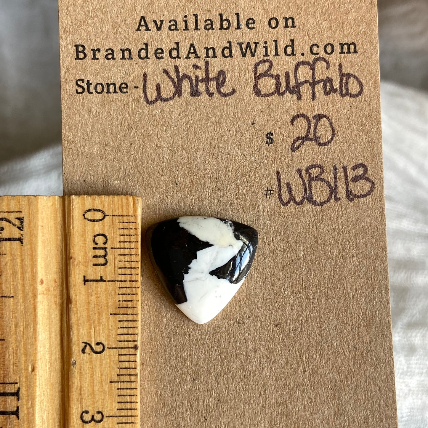 White Buffalo Cabochon - WB113