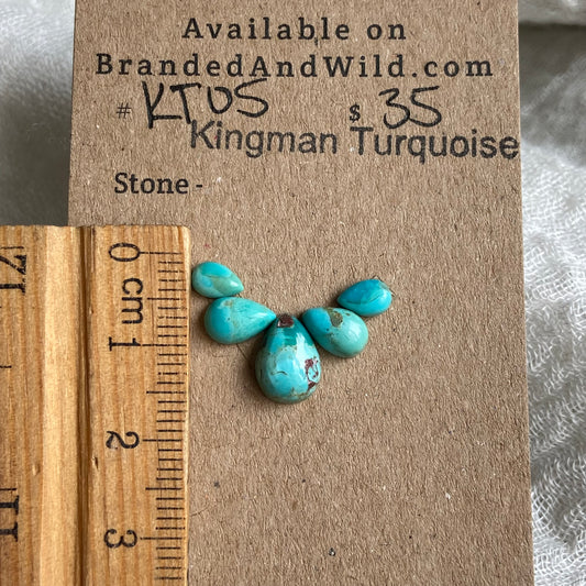 Kingman Turquoise Cabochon - KT05 DF34D889-2DF8-49A7-A538-E1C06DC7BB2D Brandedandwild.com