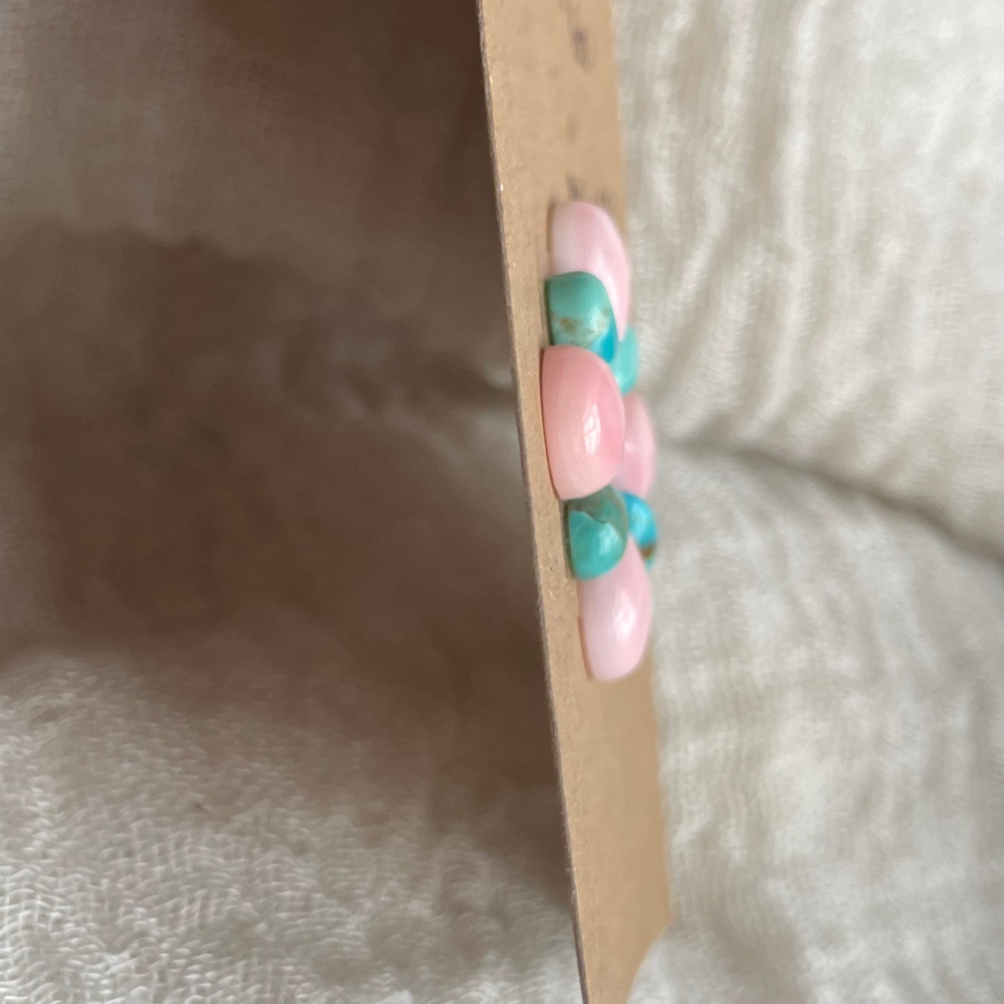 Turquoise / Pink Conch Cabochon - MIX138 DF4668FB-6A7B-4323-B1AC-D05D576BF7D2 Brandedandwild.com