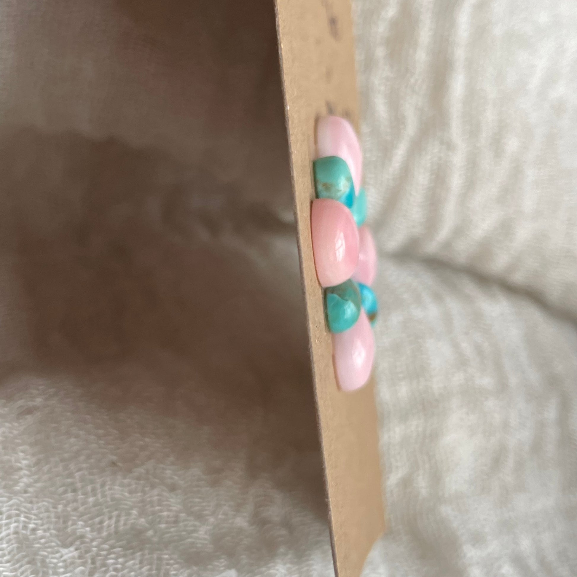 Turquoise / Pink Conch Cabochon - MIX138 DF4668FB-6A7B-4323-B1AC-D05D576BF7D2 Brandedandwild.com