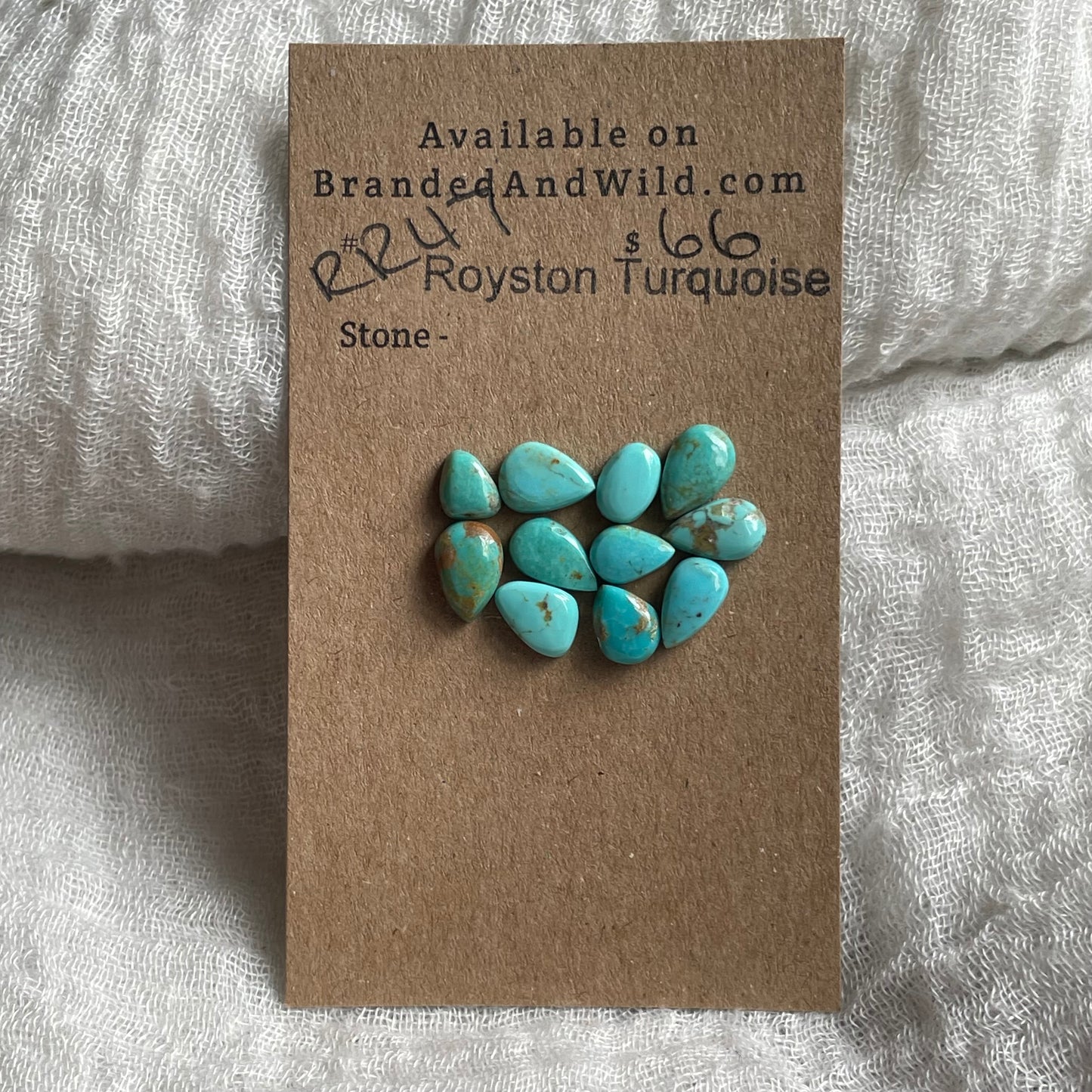 Royston Turquoise Cabochon - RR47 DF6BE829-B654-4407-B4BA-3A743E77F3FA Brandedandwild.com