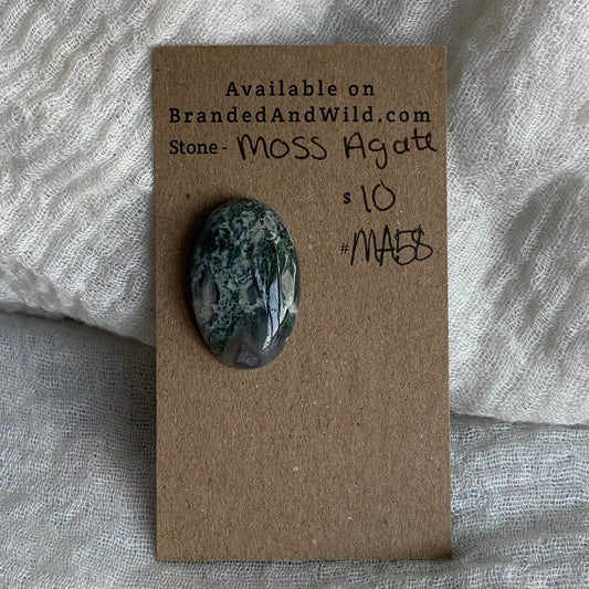 Moss Agate Cabochon - MA58