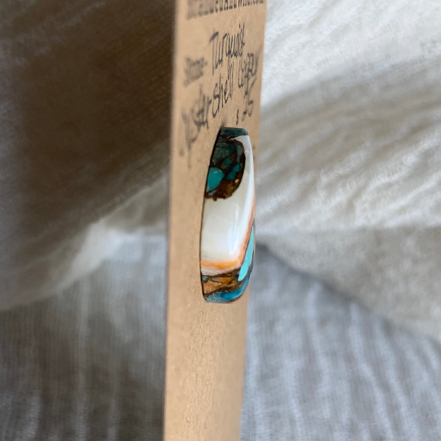 Turquoise, Oystershell, Copper Cabochon - TOC73