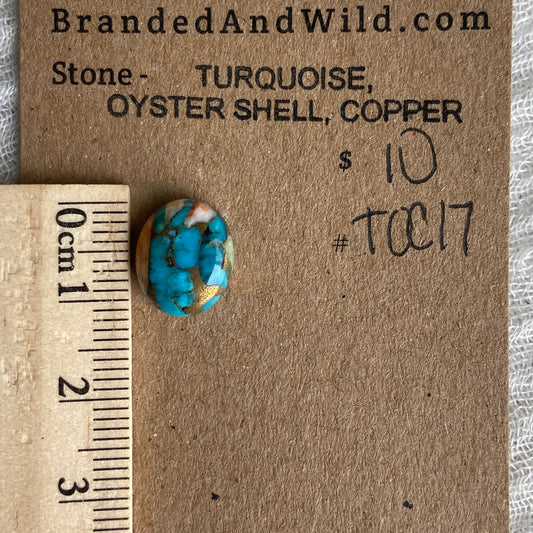 Turquoise, Oyster Shell, Copper - TOC17